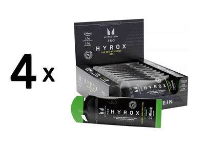 4 x Myprotein PRO x HYROX: Pre-Workout Gel (12x48ml) Green Apple