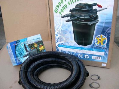 Teichfilter - Set Druckfilter + 24W UVc + Filter - Pumpe PG8000 Liter/h