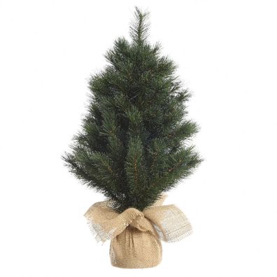 Kaemingk Kleiner Weihnachtsbaum Malmö Grün & weiß 60 cm - Kunstpflanzen