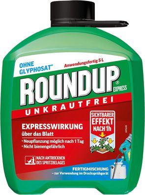 Roundup Express Unkrautfrei Anwendungsfertig 5 L Kanister Fertigmischung