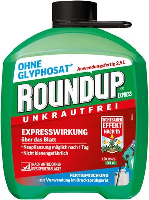 Roundup Express Unkrautfrei Anwendungsfertig 2,5 L Kanister Fertigmischung