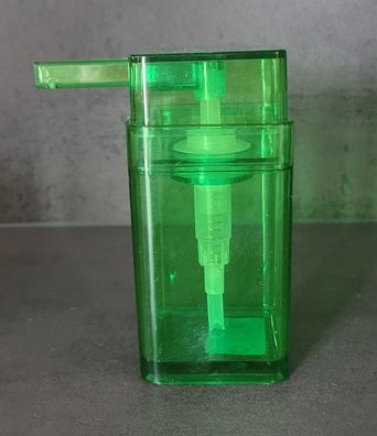 Cubo Clear Green Grün Seifenspender Rechteckiges, transparentes Design