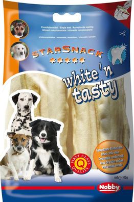 Nobby Hund Snack Leckerlie White n Tasty Kaurollen 15 cm, 100 g, 5 St