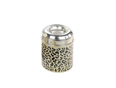 Nobby Snack Dose Edelstahl leopard; 13 cm x 10,5 cm Hund Dog Leckerlie Snackdos