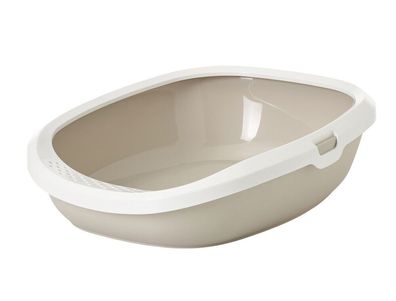 Nobby Katzentoilette Gizmo Large mokka weiss 52 x 39,5 x 15 cm Katze Cat WC