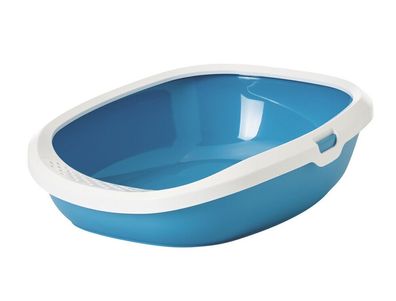 Nobby Katzentoilette "Gizmo Large"blau / weiss 52 x 39,5 x 15 cm Katze Cat WC