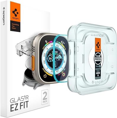 Glas. tR EZ Fit Schutzfolie für Apple Watch Ultra 2/Ultra 49mm, 2 Stück