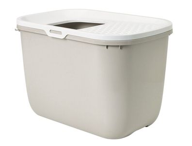 Nobby Katzentoilette "Hop In"weiss / beige 58,5 x 39 x 39,5 cm Katze Cat WC