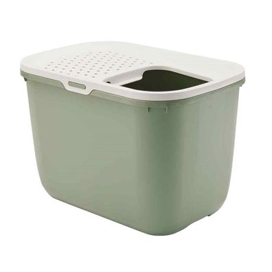 Nobby Katzentoilette Hop In botanik gruen 58,5 x 39 x 39,5 cm Katze Cat WC