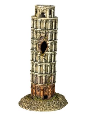 Nobby Aqua Ornaments "SCHIEFER TURM VON PISA"9 x 9 x 17,7 cm Aquarium