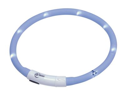 Nobby LED Lichtband PUPPY hellblau; 10 mm; 45 cm Hund Dog Welpen