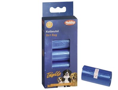 Nobby TidyUp Kotbeutel Vorratspack blau 4 Rollen 15 Beutel Hund Dog