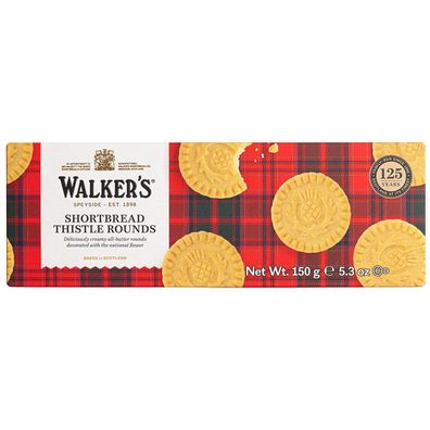 Walkers Shortbread Rounds ein schottisches Buttergebäck 150g