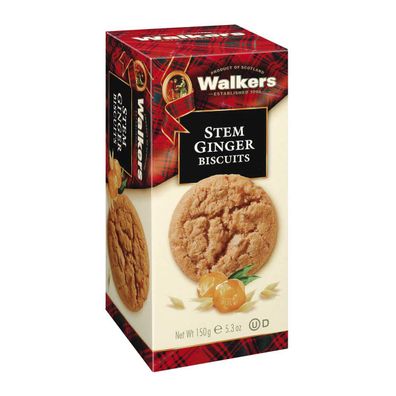Walkers Stem Ginger Biscuits ein schottischer Ingwer Kekse 150g
