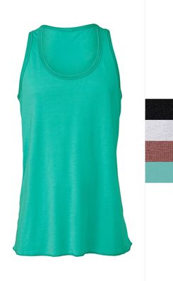 3er Pack Mädchen Flowy Racerback Tank Top Bella+Canvas Shirt Raffung 8800Y NEU