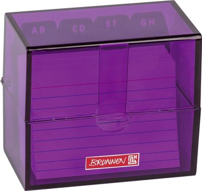 Brunnen 102058060 Karteikasten Colour Code 8,5 x 7,5 x 4,8 cm purple