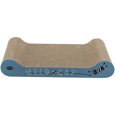 Trixie Kratzpappe Wild Cat Katzenminze 41 x7 x24 cm blau Katze Cat Kratzen