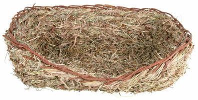 Gras Grasbett Bett Nest Heu Meerschweinchen, Zwergkaninchen Nager 33×12×26