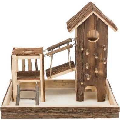 Spielplatz Birger, Mäuse, Rindenholz 36 × 33 × 26 cm