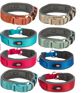 TRIXIE Premium Halsband Hundehalsband extra breit Neopren Hunde NEUE FARBEN