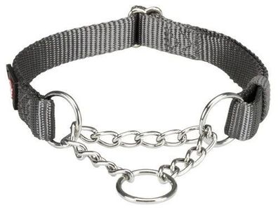 Trixie Premium Zug Stopp Halsband L-XL grau 45-70cm stufenlos verstellbar Hund