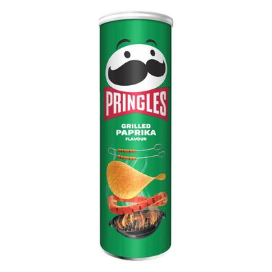 Pringles Grilled Paprika Stapelchips mit Paprikageschmack 165g