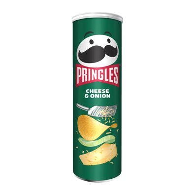 Pringles Cheese und Onion Stapelchips Käse und Zwiebelgeschmack 165g