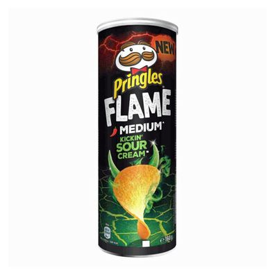 Pringles FLAME Medium Neu Kickin Sour Cream Stapelchips 160g