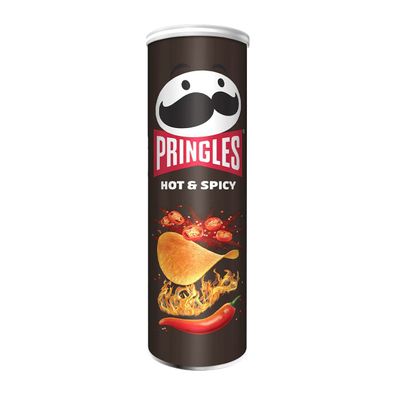 Pringles Hot and Spicy Stapelchips mit scharf würzigem Geschmack 165g