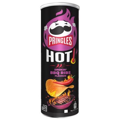Pringles Hot Smokin BBQ Ribs Stapelchips Barbecue Geschmack 160g