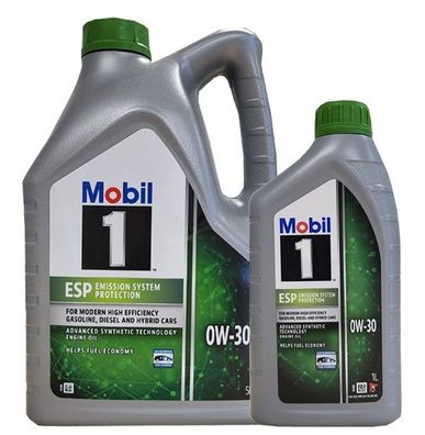 Mobil 1 ESP 0W-30 Motoröl MB 229.52 229.51 229.31 VW 50400 50700 1x5 + 1x1 Liter