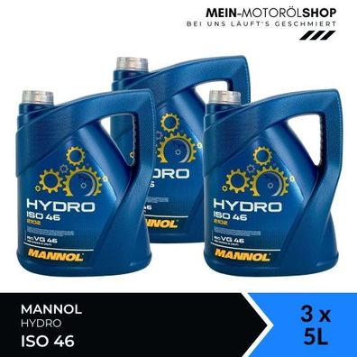 Mannol Hydro ISO 46 3x5 Liter