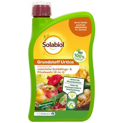 Solabiol® Bio Grundstoff Urtica 1 Liter Konzentrat für 5 Liter Spritzbrühe