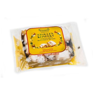 KuchenMeister Stollen Konfekt Bratapfel mit Rosinen und Apfel 300g