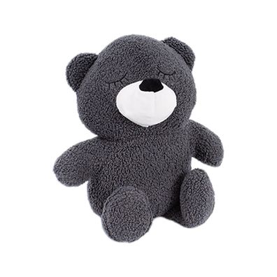 XL Türstopper Türhalter Türbremse Zuschlagbremse Teddy Anthrazit H25cm