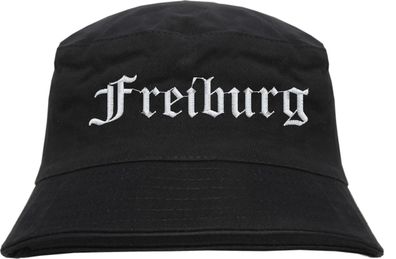 Freiburg Fischerhut - Altdeutsch - bestickt - Bucket Hat Anglerhut Hut