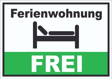 Ferienwohnung FREI Aufkleber