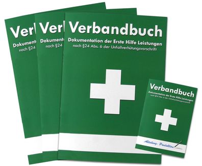 3er-Pack Verbandbuch für Betriebe & Organisationen DIN A5