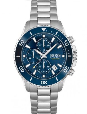 HUGO BOSS Admiral 1513907 Herrenuhr 45mm NEU Blau Uhr