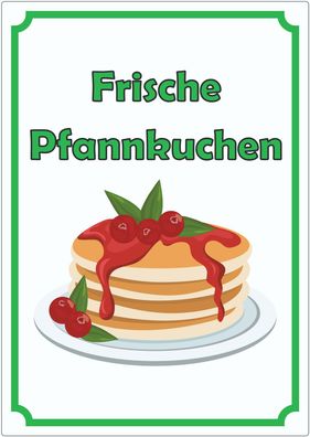 Frische Pfannkuchen Aufkleber Hochkant