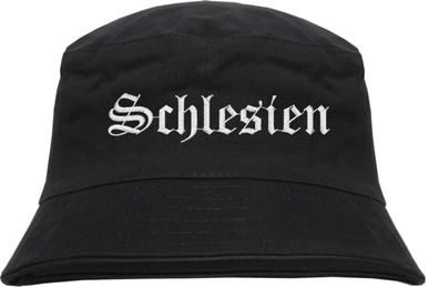 Schlesien Fischerhut - Altdeutsch - bestickt - Bucket Hat Anglerhut Hut