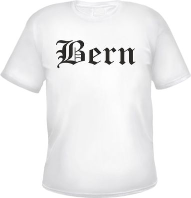 Bern Herren T-Shirt - Altdeutsch - Weißes Tee Shirt