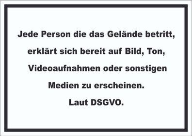 DSGVO Hinweis Aufkleber Datenschutz