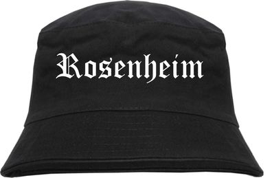 Rosenheim Fischerhut - Altdeutsch - bedruckt - Bucket Hat Anglerhut Hut