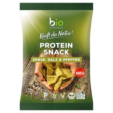 Bio Proteinsnack Erbse, Salz, Pfeffer