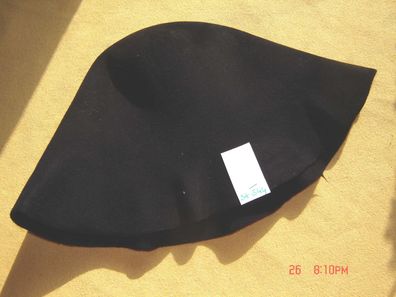 Hutstumpen Capeline Haar schwarz 100 gr Ü 50cm Randumfang 93cm Stu544