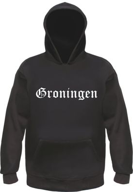 Groningen Kapuzensweatshirt - Altdeutsch bedruckt - Hoodie Kapuzenpullover