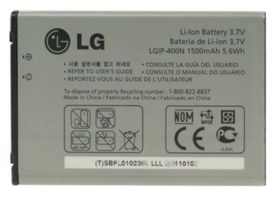 Original LG LGIP-400N Für LG CB630 GM750 GT540 GW620 GW820 GW880 1500mAh