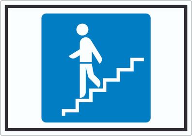 Fußgängerunterführung Symbol Aufkleber