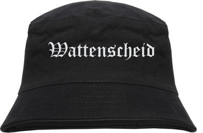 Wattenscheid Fischerhut - Altdeutsch - bestickt - Bucket Hat Anglerhut Hut Angler